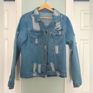 Distressed Denim Jacket